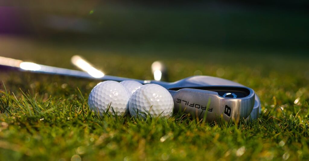 プロとアマチュアのスイングを比較し、自分に合ったフォームを探すゴルファー